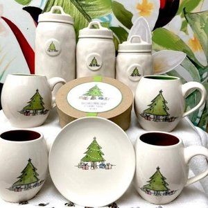 Rae Dunn Oh Christmas Tree Set